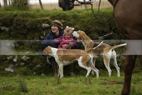 Devon & Somerset Staghounds meet at Larkbarrow Corner. North Devon. 2013.10.18 www.polopictures.co.uk