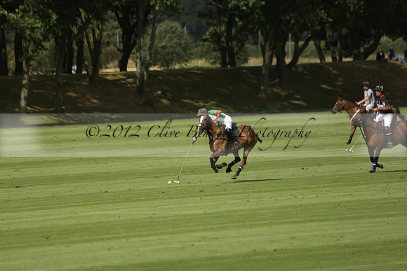 Jaeger Le Coultre (black)  v Wairakei Pastoral (white) in a Jaeger Le Coultre Holden White Cup polo match played on 29 July 2013 at Cowdray Park Polo Club on Brooksfieldwww.polopictures.co.uk