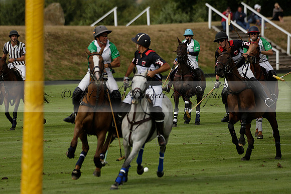 Jaeger Le Coultre (black)  v Wairakei Pastoral (white) in a Jaeger Le Coultre Holden White Cup polo match played on 29 July 2013 at Cowdray Park Polo Club on Brooksfieldwww.polopictures.co.uk