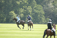 Ghost Chilli (blue) v Somerton (pale blue) in a Lodsworth 4 Goal polo match played on Sunday 25 August 2013 at Cowdray Park Polo Club on Brooksfield. 2013.10.12 www.polopictures.co.uk