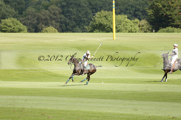 Pandas (white) v Home Farm (navy) in a Park House West Sussex Cup Polo match on Brooksfield at Cowdray Park Polo Club on Friday 30 August 2013. 2013.08.30 www.polopictures.co.uk