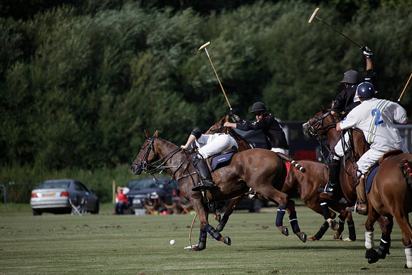 Summit v Combe Place in a West Sussex Cup polo match played on River at Cowdray Park Polo Club on Tuesday 21 August 2012