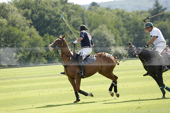 Pandas (white) v Home Farm (navy) in a Park House West Sussex Cup Polo match on Brooksfield at Cowdray Park Polo Club on Friday 30 August 2013. 2013.08.30 www.polopictures.co.uk