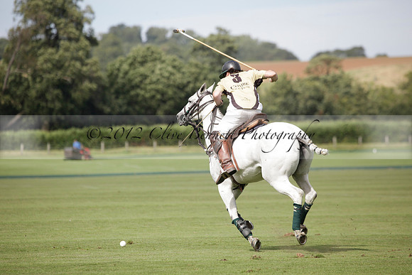 Maiz Dulce v Combe in a Brecknock Cup polo match played on Ambersham 2 at Cowdray Park Polo Club on Friday 17 August 2012