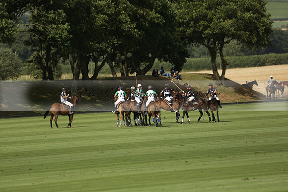 Jaeger Le Coultre (black)  v Wairakei Pastoral (white) in a Jaeger Le Coultre Holden White Cup polo match played on 29 July 2013 at Cowdray Park Polo Club on Brooksfieldwww.polopictures.co.uk