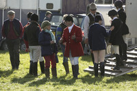 Devon & Somerset StagHounds meet at Horsen Drive on Tuesday 15 October 2013. 2013.10.15 www.polopictures.co.uk