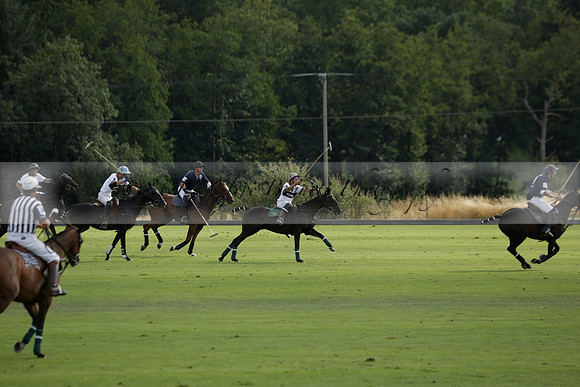 Pandas (white) v Home Farm (navy) in a Park House West Sussex Cup Polo match on Brooksfield at Cowdray Park Polo Club on Friday 30 August 2013. 2013.08.30 www.polopictures.co.uk