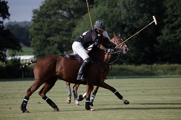 Summit v Combe Place in a West Sussex Cup polo match played on River at Cowdray Park Polo Club on Tuesday 21 August 2012