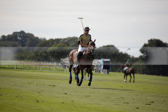 Maiz Dulce v Combe in a Brecknock Cup polo match played on Ambersham 2 at Cowdray Park Polo Club on Friday 17 August 2012