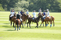 Ghost Chilli (blue) v Somerton (pale blue) in a Lodsworth 4 Goal polo match played on Sunday 25 August 2013 at Cowdray Park Polo Club on Brooksfield. 2013.10.12 www.polopictures.co.uk