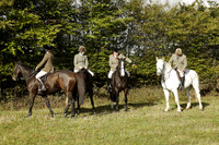 Devon & Somerset StagHounds meet at Five Cross Ways on Thursday 17 October 2013. 2013.10.17 www.polopictures.co.uk