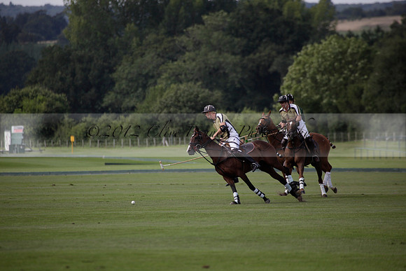 Maiz Dulce v Combe in a Brecknock Cup polo match played on Ambersham 2 at Cowdray Park Polo Club on Friday 17 August 2012
