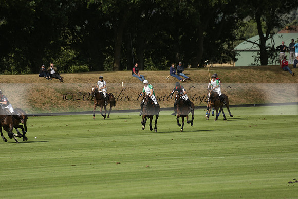 Jaeger Le Coultre (black)  v Wairakei Pastoral (white) in a Jaeger Le Coultre Holden White Cup polo match played on 29 July 2013 at Cowdray Park Polo Club on Brooksfieldwww.polopictures.co.uk