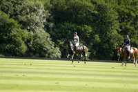Pandas (white) v Home Farm (navy) in a Park House West Sussex Cup Polo match on Brooksfield at Cowdray Park Polo Club on Friday 30 August 2013. 2013.08.30 www.polopictures.co.uk