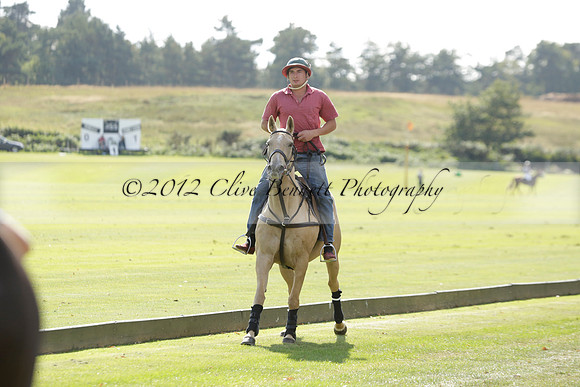 Pandas (white) v Home Farm (navy) in a Park House West Sussex Cup Polo match on Brooksfield at Cowdray Park Polo Club on Friday 30 August 2013. 2013.08.30 www.polopictures.co.uk