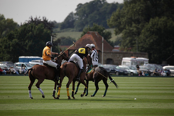 Montana v Maiz Dulce in the Uber 12 goal Final polo match played on Lawns 1 at Cowdray Park Polo Club on Sunday 26 August 2012