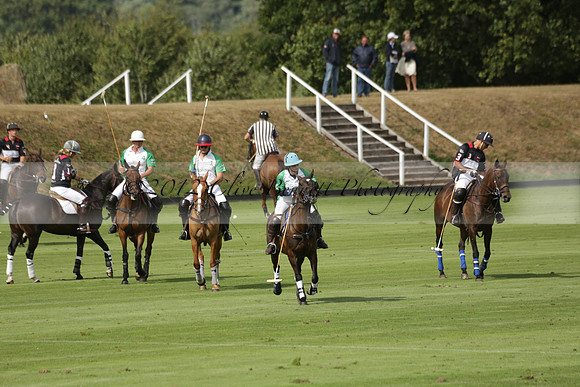 Jaeger Le Coultre (black)  v Wairakei Pastoral (white) in a Jaeger Le Coultre Holden White Cup polo match played on 29 July 2013 at Cowdray Park Polo Club on Brooksfieldwww.polopictures.co.uk