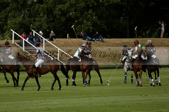 Jaeger Le Coultre (black)  v Wairakei Pastoral (white) in a Jaeger Le Coultre Holden White Cup polo match played on 29 July 2013 at Cowdray Park Polo Club on Brooksfieldwww.polopictures.co.uk