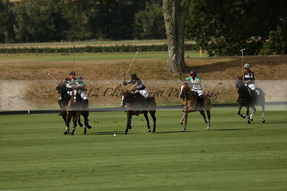Jaeger Le Coultre (black)  v Wairakei Pastoral (white) in a Jaeger Le Coultre Holden White Cup polo match played on 29 July 2013 at Cowdray Park Polo Club on Brooksfieldwww.polopictures.co.uk
