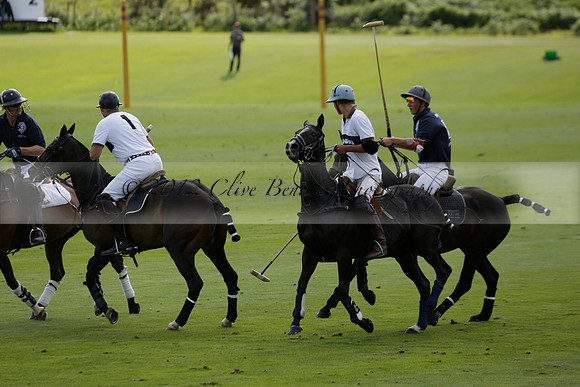 Pandas (white) v Home Farm (navy) in a Park House West Sussex Cup Polo match on Brooksfield at Cowdray Park Polo Club on Friday 30 August 2013. 2013.08.30 www.polopictures.co.uk