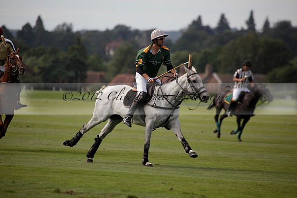 Maiz Dulce v Combe in a Brecknock Cup polo match played on Ambersham 2 at Cowdray Park Polo Club on Friday 17 August 2012