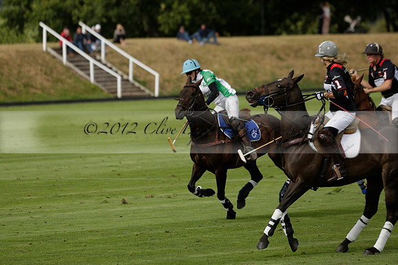 Jaeger Le Coultre (black)  v Wairakei Pastoral (white) in a Jaeger Le Coultre Holden White Cup polo match played on 29 July 2013 at Cowdray Park Polo Club on Brooksfieldwww.polopictures.co.uk