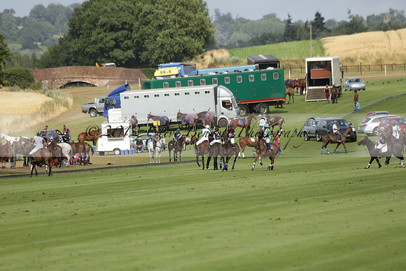 Jaeger Le Coultre (black)  v Wairakei Pastoral (white) in a Jaeger Le Coultre Holden White Cup polo match played on 29 July 2013 at Cowdray Park Polo Club on Brooksfieldwww.polopictures.co.uk