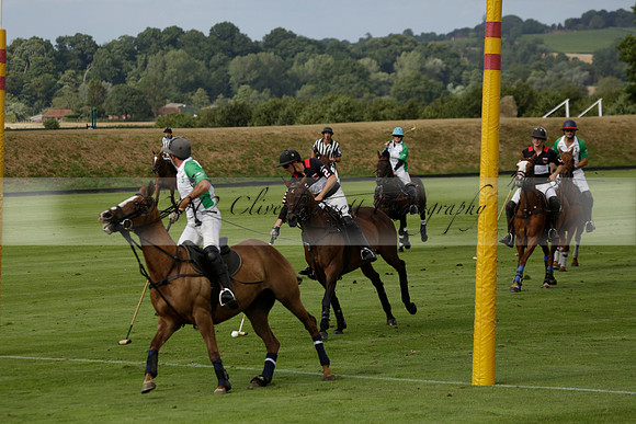 Jaeger Le Coultre (black)  v Wairakei Pastoral (white) in a Jaeger Le Coultre Holden White Cup polo match played on 29 July 2013 at Cowdray Park Polo Club on Brooksfieldwww.polopictures.co.uk