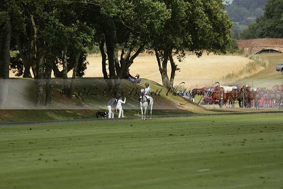 Jaeger Le Coultre (black)  v Wairakei Pastoral (white) in a Jaeger Le Coultre Holden White Cup polo match played on 29 July 2013 at Cowdray Park Polo Club on Brooksfieldwww.polopictures.co.uk