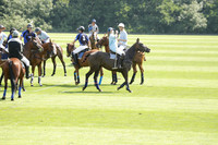 Ghost Chilli (blue) v Somerton (pale blue) in a Lodsworth 4 Goal polo match played on Sunday 25 August 2013 at Cowdray Park Polo Club on Brooksfield. 2013.10.12 www.polopictures.co.uk