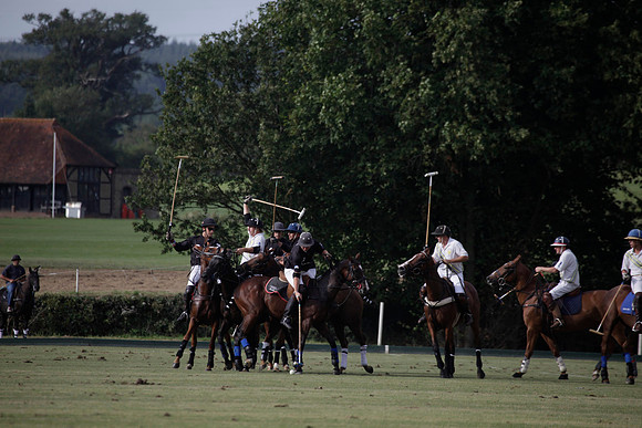 Summit v Combe Place in a West Sussex Cup polo match played on River at Cowdray Park Polo Club on Tuesday 21 August 2012