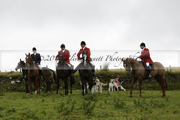 Devon & Somerset Staghounds meet at Larkbarrow Corner. North Devon. 2013.10.18 www.polopictures.co.uk