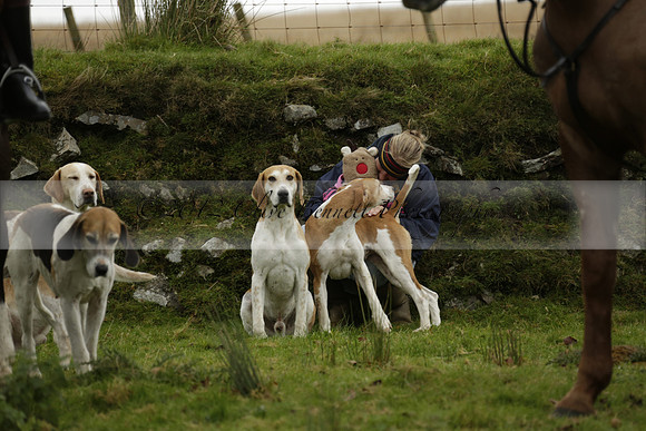 Devon & Somerset Staghounds meet at Larkbarrow Corner. North Devon. 2013.10.18 www.polopictures.co.uk