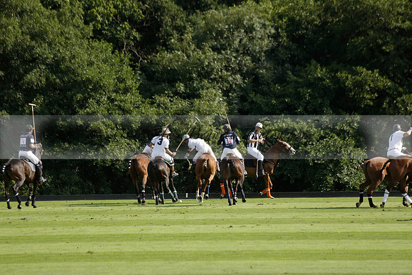 Pandas (white) v Home Farm (navy) in a Park House West Sussex Cup Polo match on Brooksfield at Cowdray Park Polo Club on Friday 30 August 2013. 2013.08.30 www.polopictures.co.uk