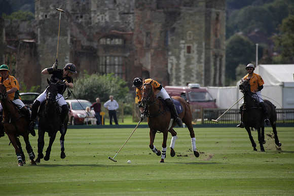 Montana v Maiz Dulce in the Uber 12 goal Final polo match played on Lawns 1 at Cowdray Park Polo Club on Sunday 26 August 2012
