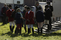 Devon & Somerset StagHounds meet at Horsen Drive on Tuesday 15 October 2013. 2013.10.15 www.polopictures.co.uk