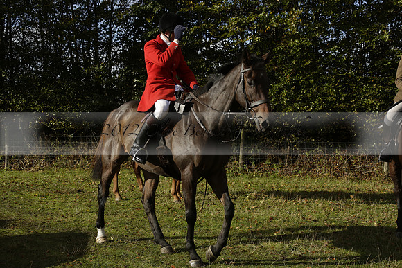 Devon & Somerset StagHounds meet at Five Cross Ways on Thursday 17 October 2013. 2013.10.17 www.polopictures.co.uk