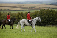 Devon & Somerset Stag Hounds meet at Hillhead Cross on Monday 14 October 2013. 2013.10.14 www.polopictures.co.uk