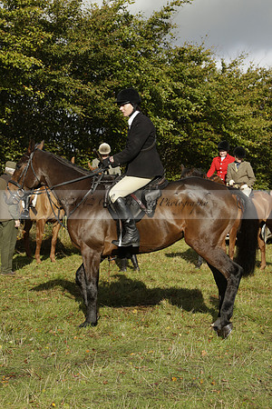 Devon & Somerset StagHounds meet at Five Cross Ways on Thursday 17 October 2013. 2013.10.17 www.polopictures.co.uk