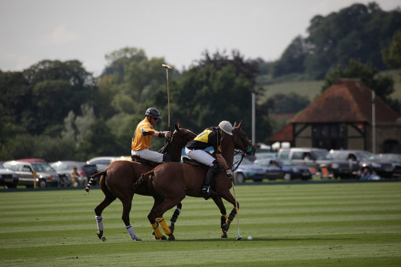 Montana v Maiz Dulce in the Uber 12 goal Final polo match played on Lawns 1 at Cowdray Park Polo Club on Sunday 26 August 2012
