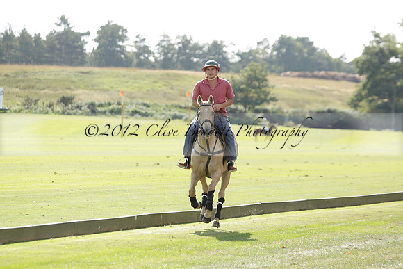 Pandas (white) v Home Farm (navy) in a Park House West Sussex Cup Polo match on Brooksfield at Cowdray Park Polo Club on Friday 30 August 2013. 2013.08.30 www.polopictures.co.uk