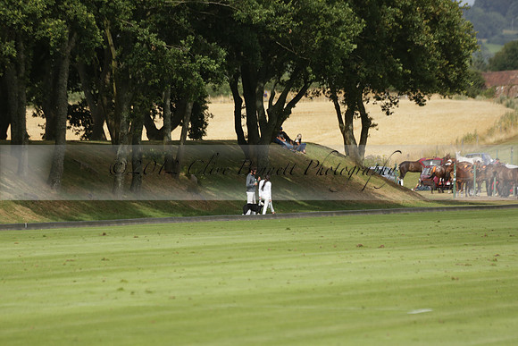 Jaeger Le Coultre (black)  v Wairakei Pastoral (white) in a Jaeger Le Coultre Holden White Cup polo match played on 29 July 2013 at Cowdray Park Polo Club on Brooksfieldwww.polopictures.co.uk
