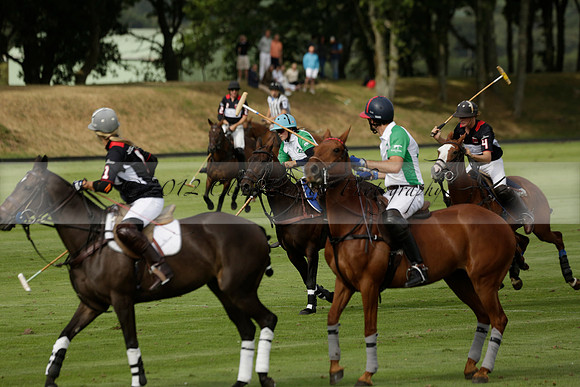 Jaeger Le Coultre (black)  v Wairakei Pastoral (white) in a Jaeger Le Coultre Holden White Cup polo match played on 29 July 2013 at Cowdray Park Polo Club on Brooksfieldwww.polopictures.co.uk