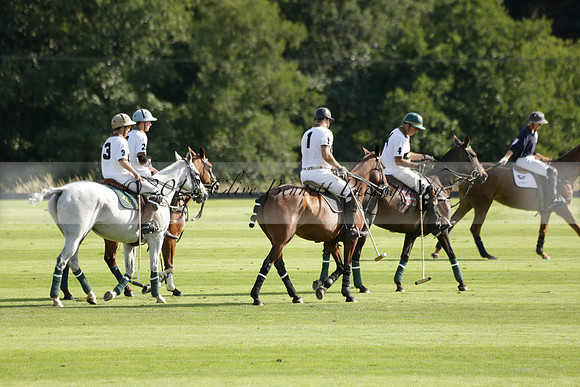 Pandas (white) v Home Farm (navy) in a Park House West Sussex Cup Polo match on Brooksfield at Cowdray Park Polo Club on Friday 30 August 2013. 2013.08.30 www.polopictures.co.uk