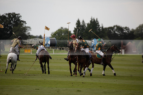 Maiz Dulce v Combe in a Brecknock Cup polo match played on Ambersham 2 at Cowdray Park Polo Club on Friday 17 August 2012