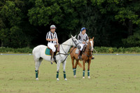 The Blue Jackets Cup polo match played between Maize Dulce (green) vs Home Farm (white) At the New Forest Polo Club on Sunday 18 August 2013