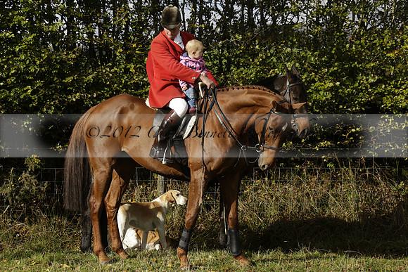 Devon & Somerset StagHounds meet at Five Cross Ways on Thursday 17 October 2013. 2013.10.17 www.polopictures.co.uk