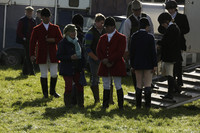 Devon & Somerset StagHounds meet at Horsen Drive on Tuesday 15 October 2013. 2013.10.15 www.polopictures.co.uk