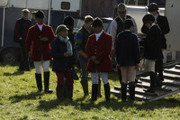 Devon & Somerset StagHounds meet at Horsen Drive on Tuesday 15 October 2013. 2013.10.15 www.polopictures.co.uk