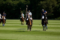 Ghost Chilli (blue) v Somerton (pale blue) in a Lodsworth 4 Goal polo match 2013.08.25